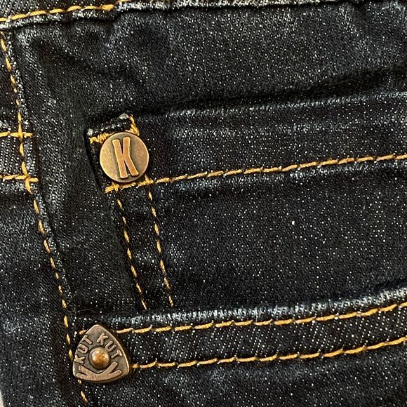 ~ KUT From The Kloth 14 Jeans, Bardot Skinny Boyfriend, Dark Blue, Stretch - Picture 10 of 13